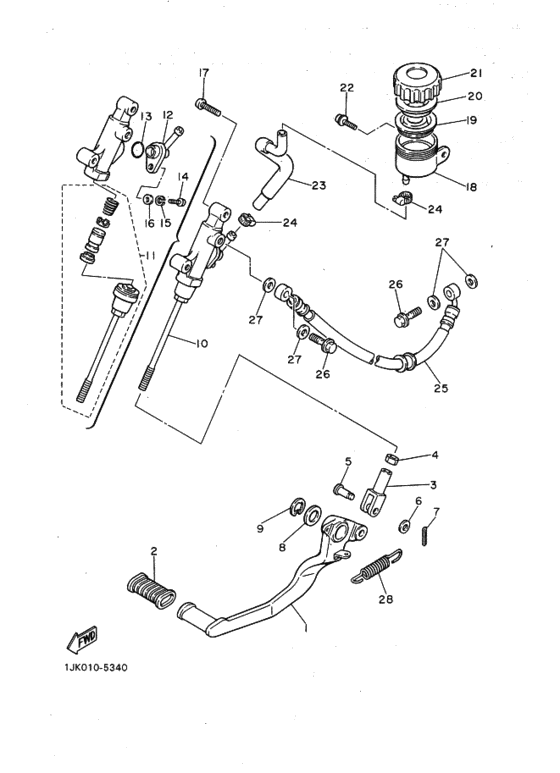 Rr master cylinder assy