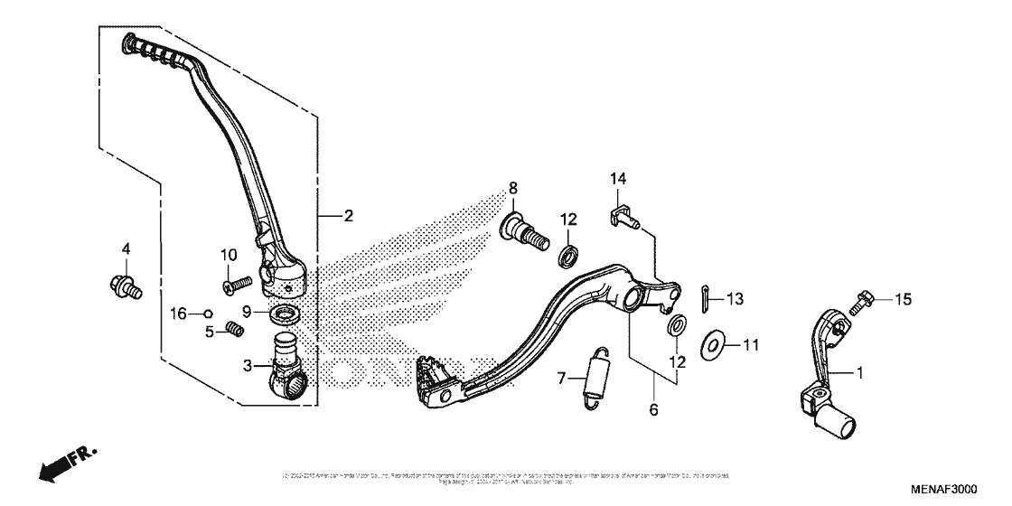 Pedal + Kick Starter Arm