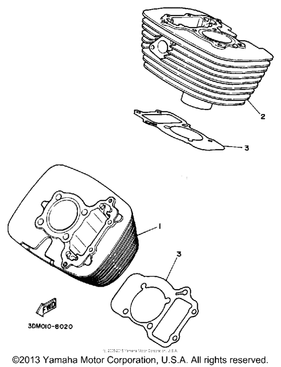 XV250 Цилиндры