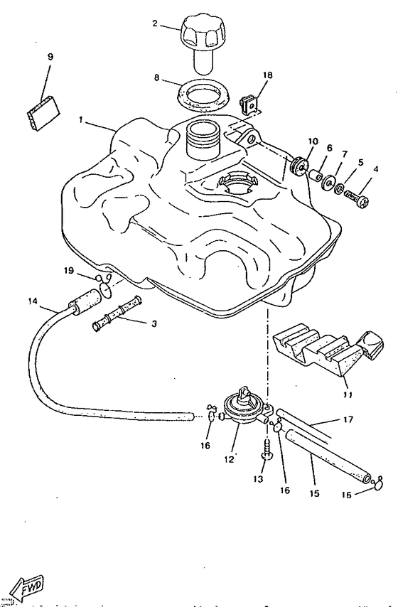CW50RSP Топливный бак