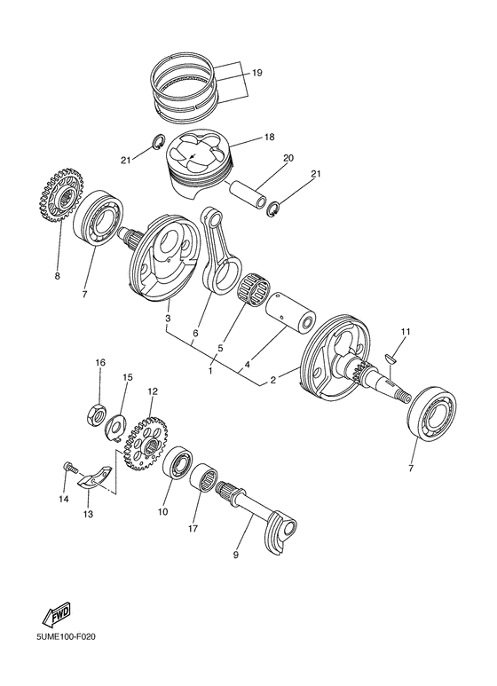 Crankshaft & piston