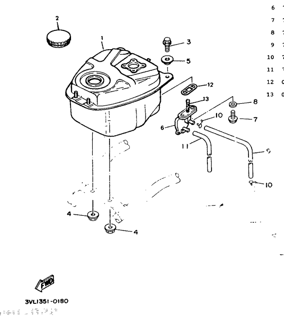 CW50 Rpservoir a carburant
