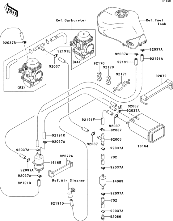 ZR750 Fuel evaporative system(ca)(h1-h3)