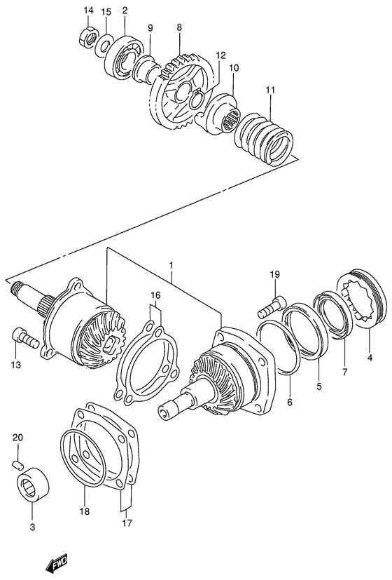 Secondary drive gear