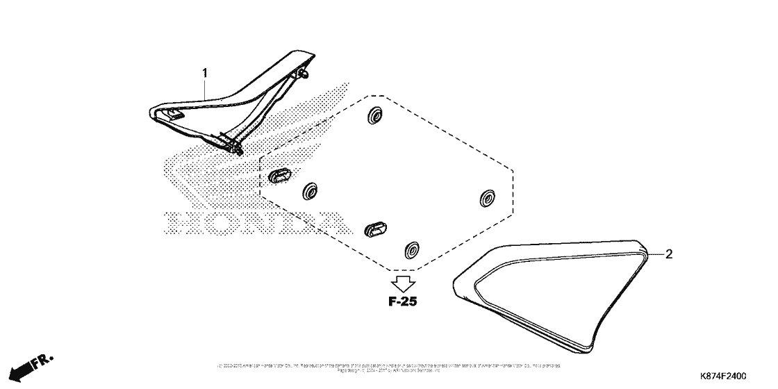 CMX300 (ABS) Боковые обтекатели