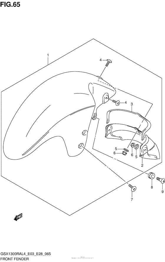 Front Fender (Gsx1300Ral4 E28)