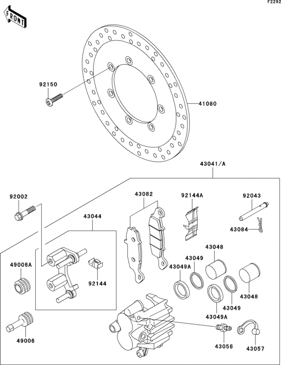 Front brake(r1-r3)