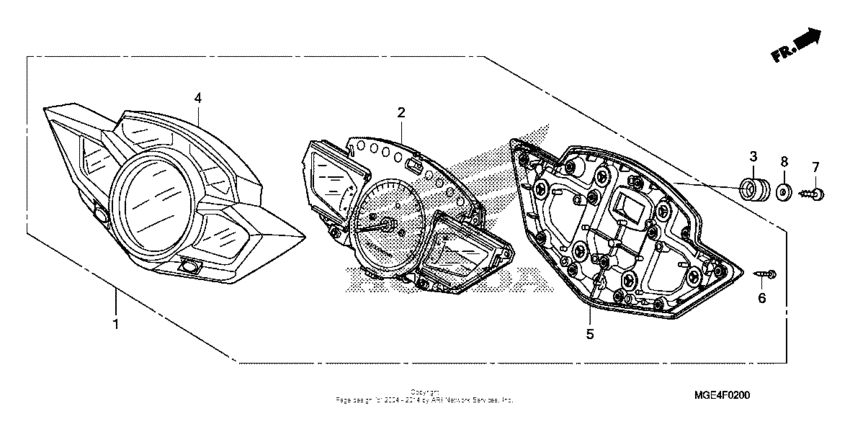 VFR1200F Спидометр
