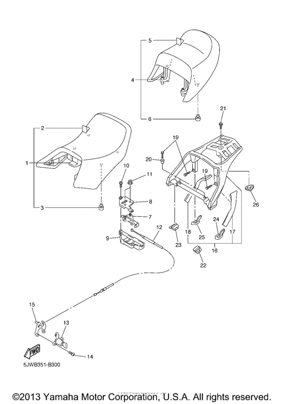 FJR13T Сиденье