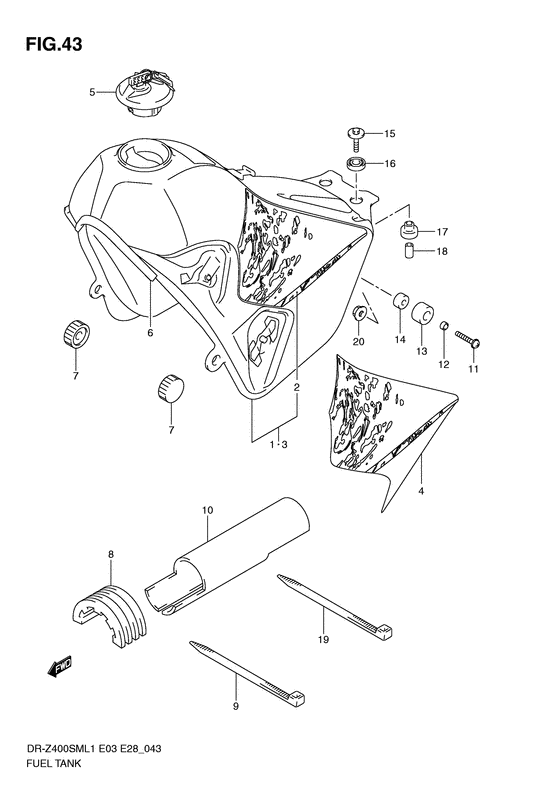 DR-Z400 Tank fuel
