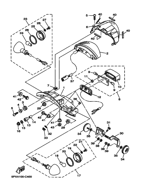Taillight unit ass`y