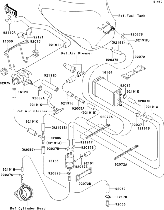 ZX600 Fuel evaporative system(1 / 2)(ca)