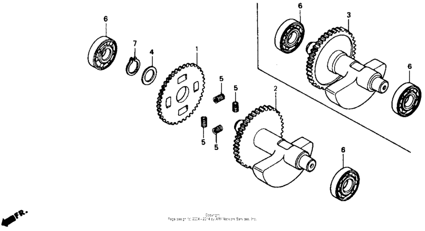 XR600R Валансирный вал