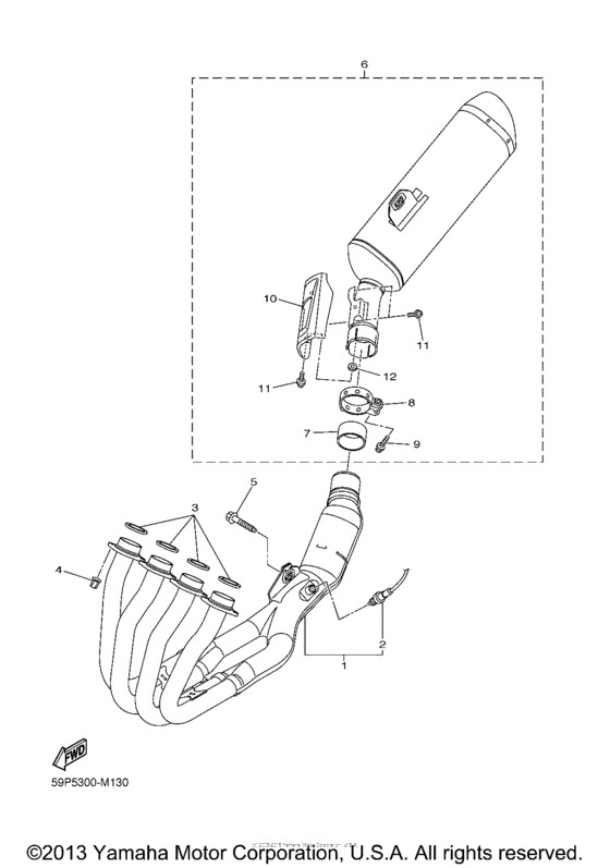 FZ8NDC Выхлопная система