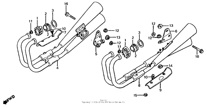 Cb650c muffler 80-81