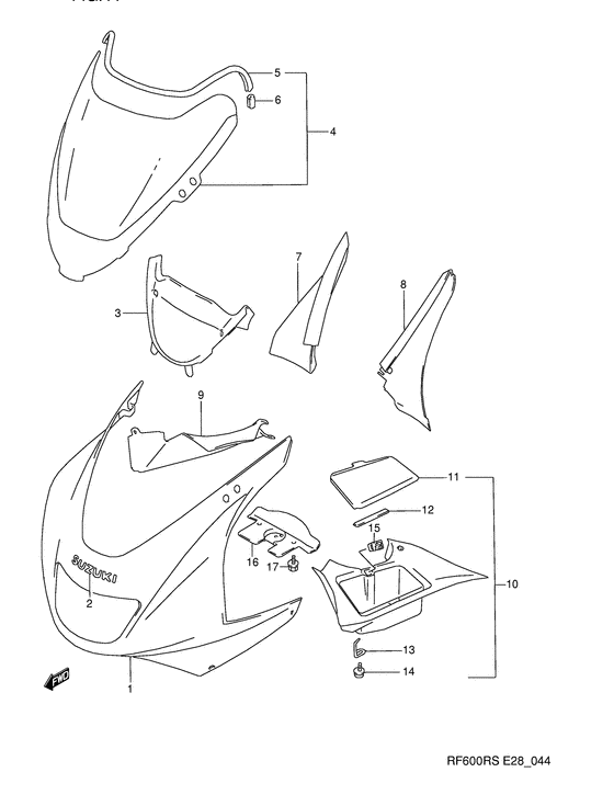 Cowling body