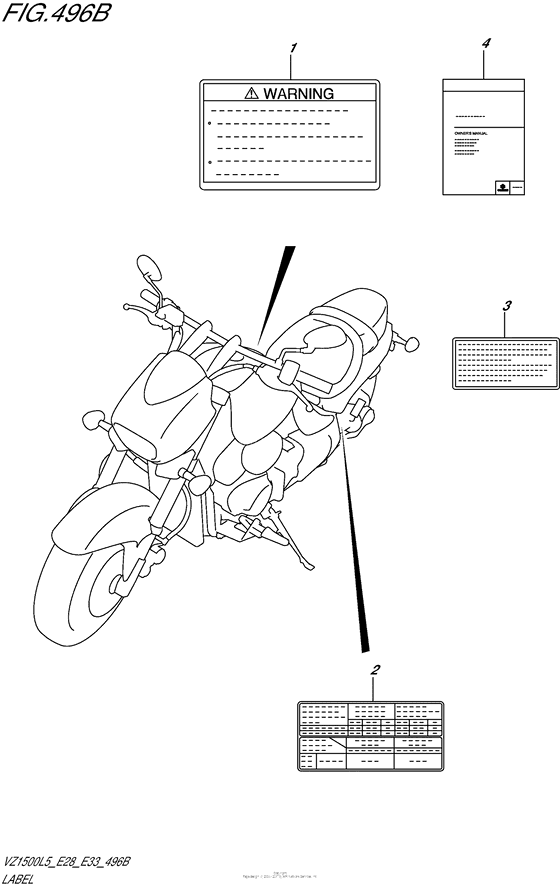 VL1500 Label (Vz1500L5 E33)