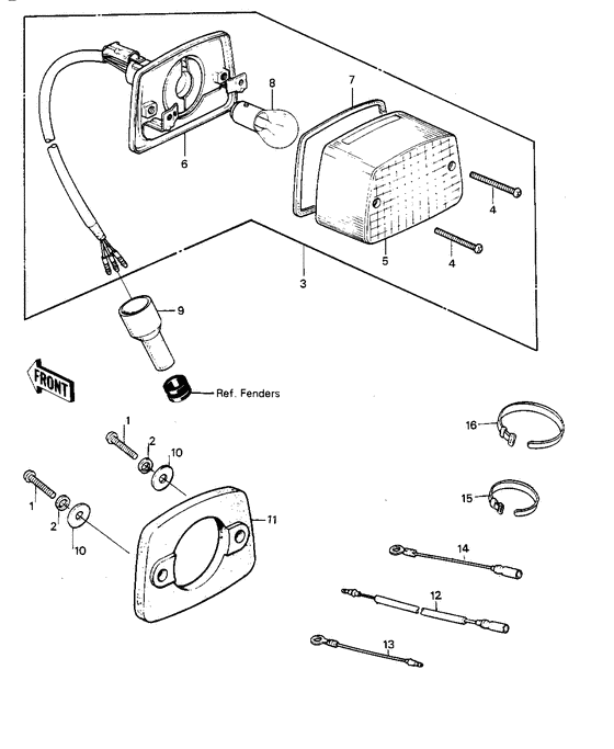 Taillight/chassis electrical equipment