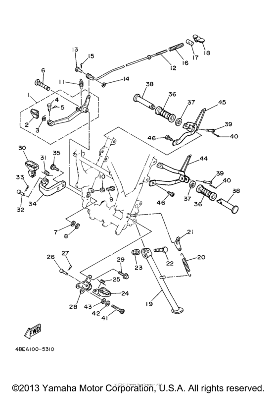 XT225M Подножки