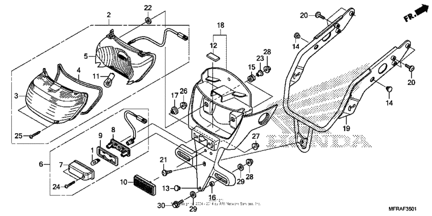 Taillight + license light (2)