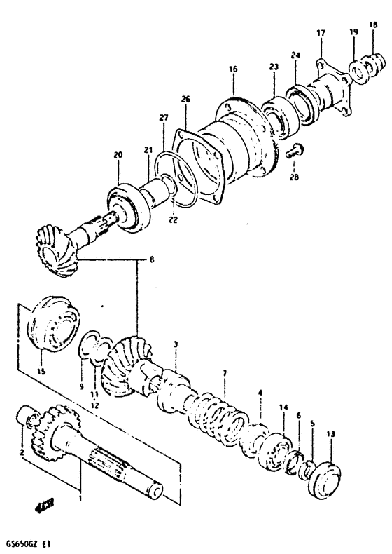 Secondary drive gear
