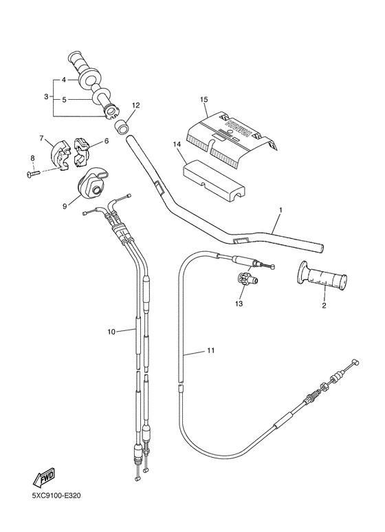  Steering handle & cable