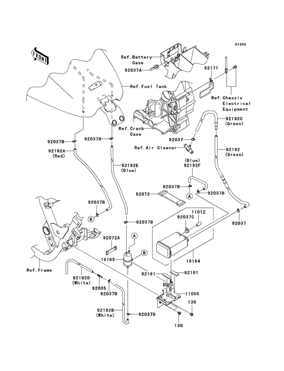 VN1700 Испарительная система топлива