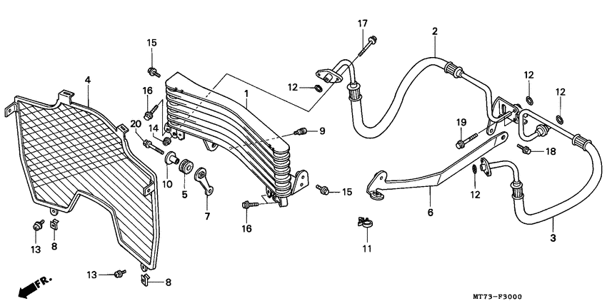 NR750 Масляный радиатор