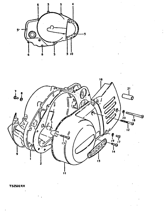Crankcase cover ass`y  (v