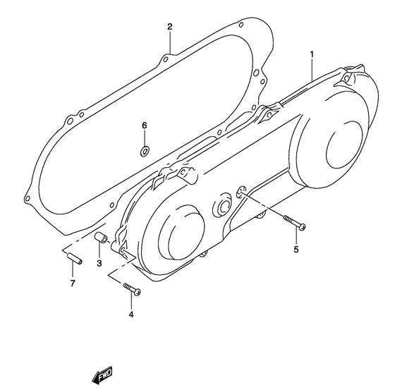 Crankcase lh cover