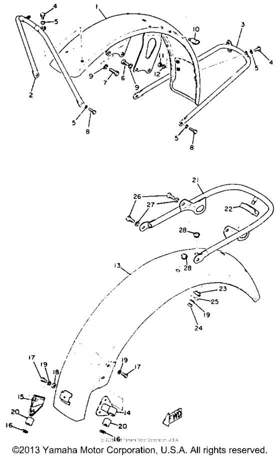 Front fender - rear fender