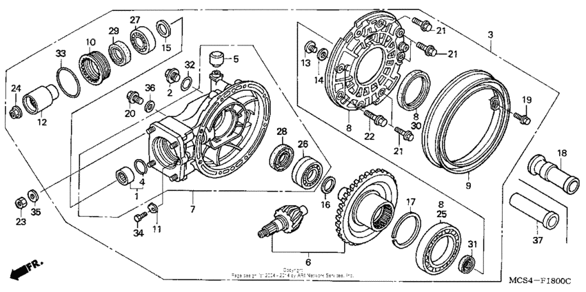 Final driven gear (st1300)