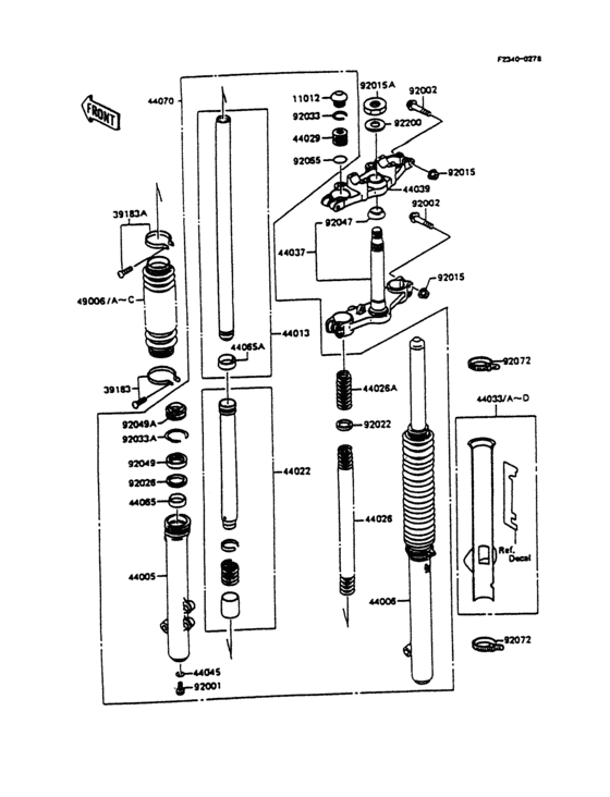 Front fork(1/2)