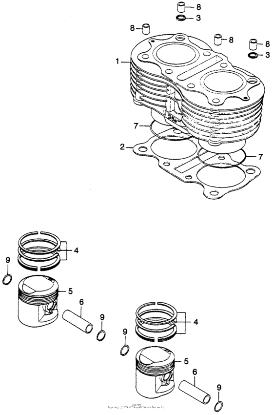 Cylinder + piston