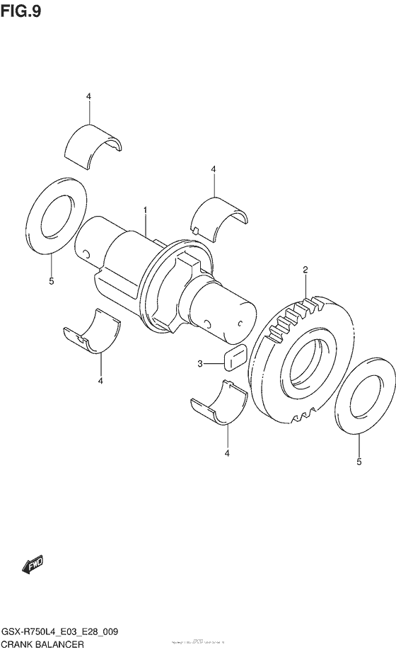 GSX-R750 Балансир кривошипа