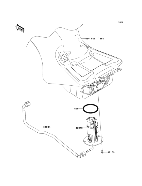 ZX1400 Топливный насос