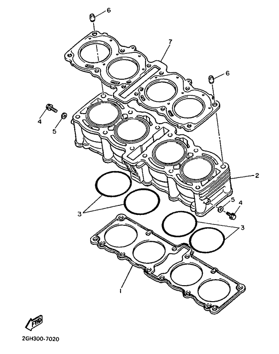 FZR1000 Цилиндры