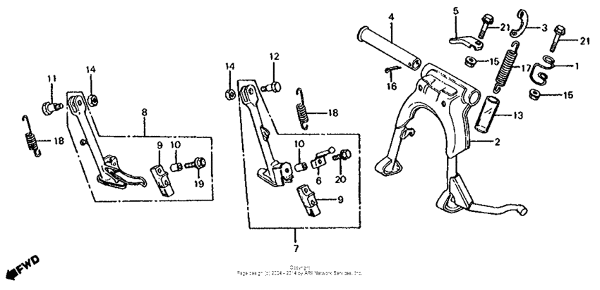 CB650 Подножка