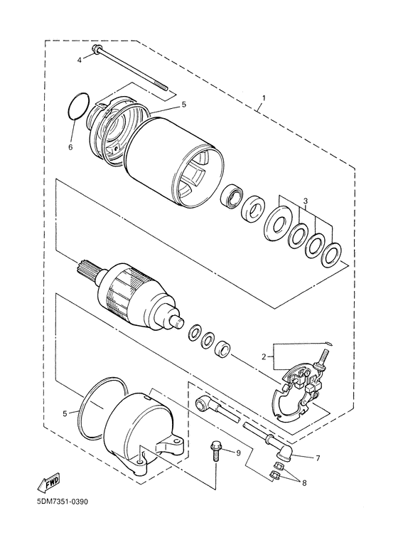 FZS600 Стартер