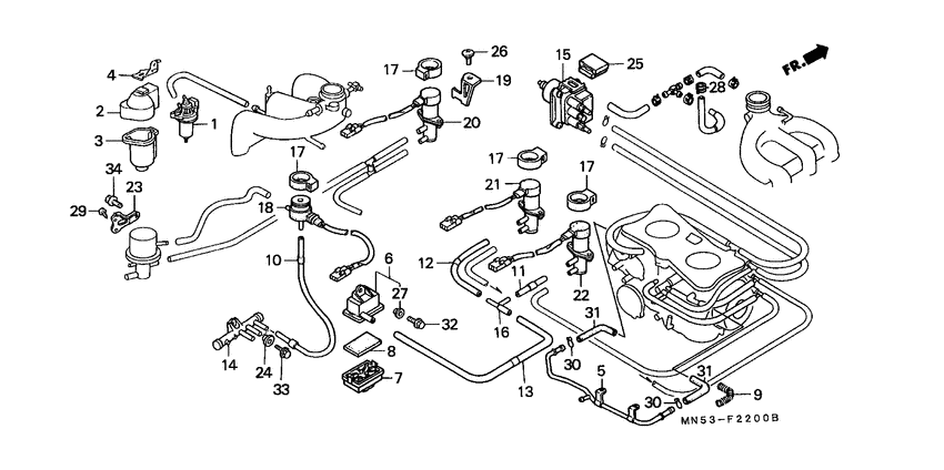 Solenoid valve/ sub air cleaner