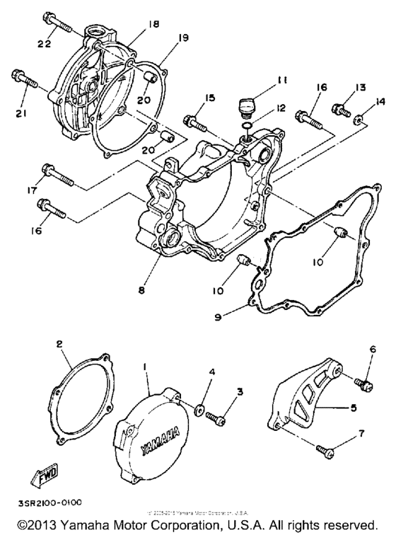 YZ125D1 Боковые крышки