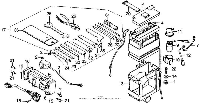 Battery + regulator