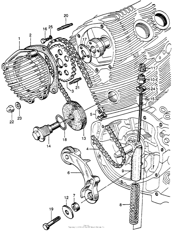 Cam chain + cam chain tensioner