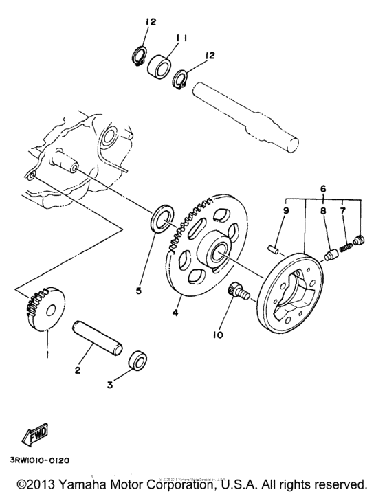 XT225JC Муфта стартера