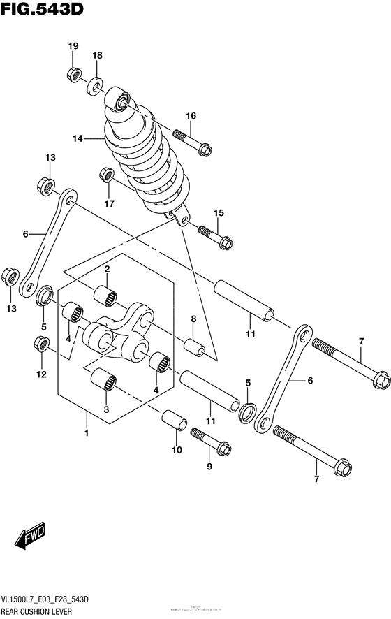 Rear Cushion Lever (Vl1500Btl7 E28)