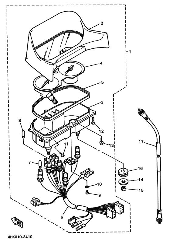 XJ600S Измерительный прибор