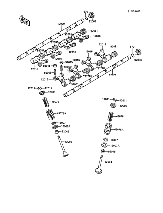 ZX1000 Клапана