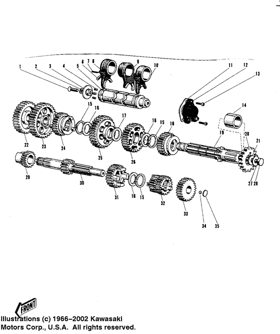 Transmission/change drum