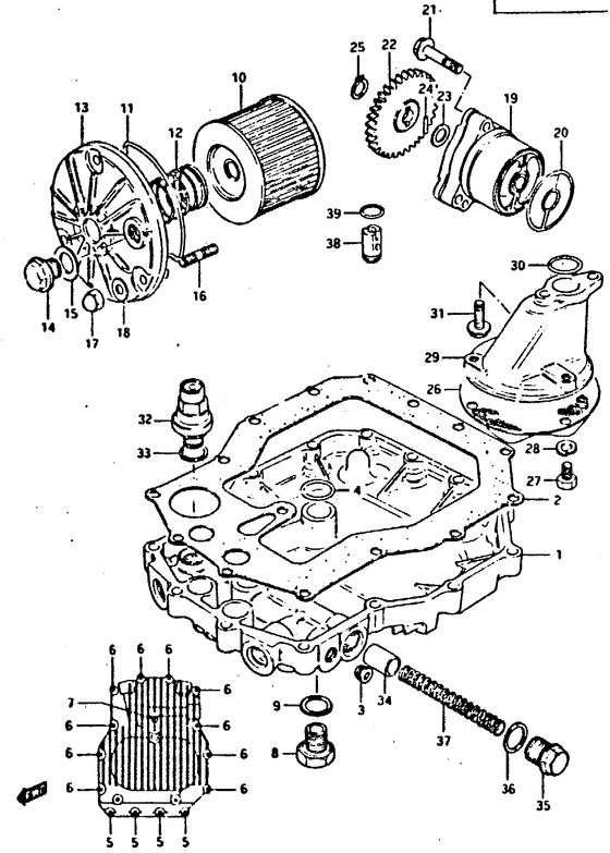 Oil pump - oil filter