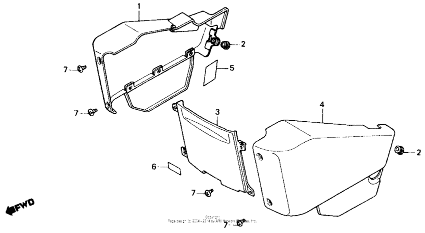 VT800 Боковые обтекатели